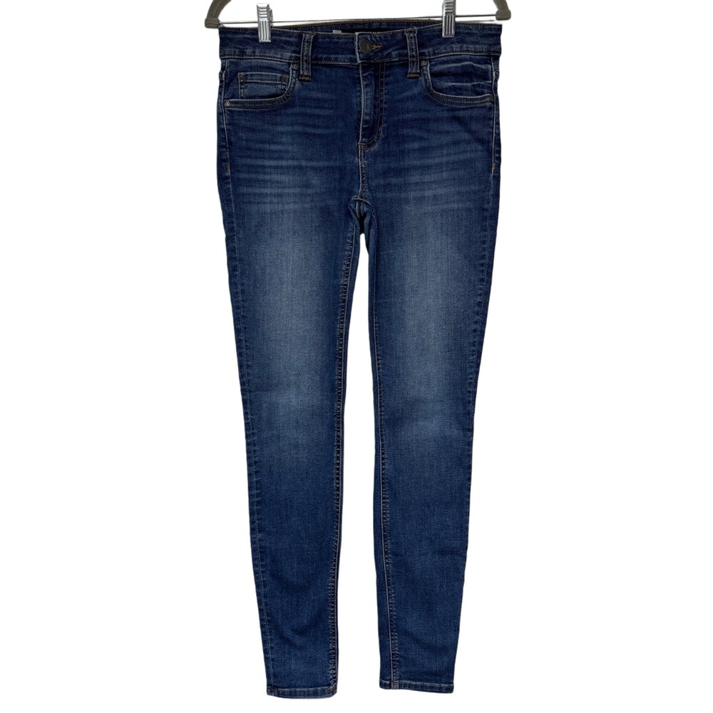 {Kut} "Mia Toothpick Skinny" Mid Rise Stretch Denim Jeans